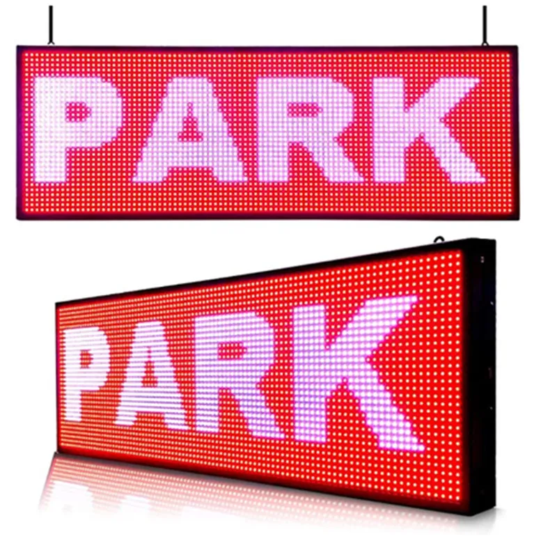 

P10 Led Sign, Outdoor Scrolling Message Display Full Color Digital SMD Technology For Advertising Programmable by WiFI（39“x14")