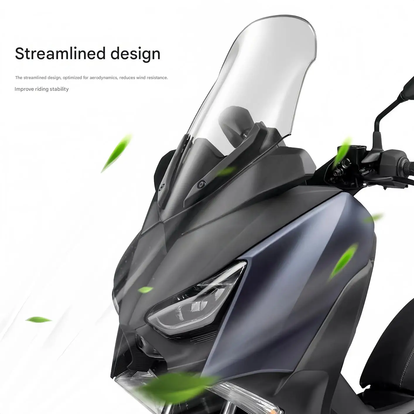 For Yamaha XMAX300 2017-2022 series, custom racing heightened windshield, high-transparent windscreen accessories