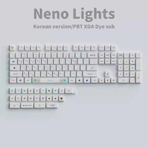 XDA PBT Keycaps Korean English Dye Sub White Keycap For Mechanical Keyboard Gamer Wooting GMK67 키보드 KR Key Caps Custom