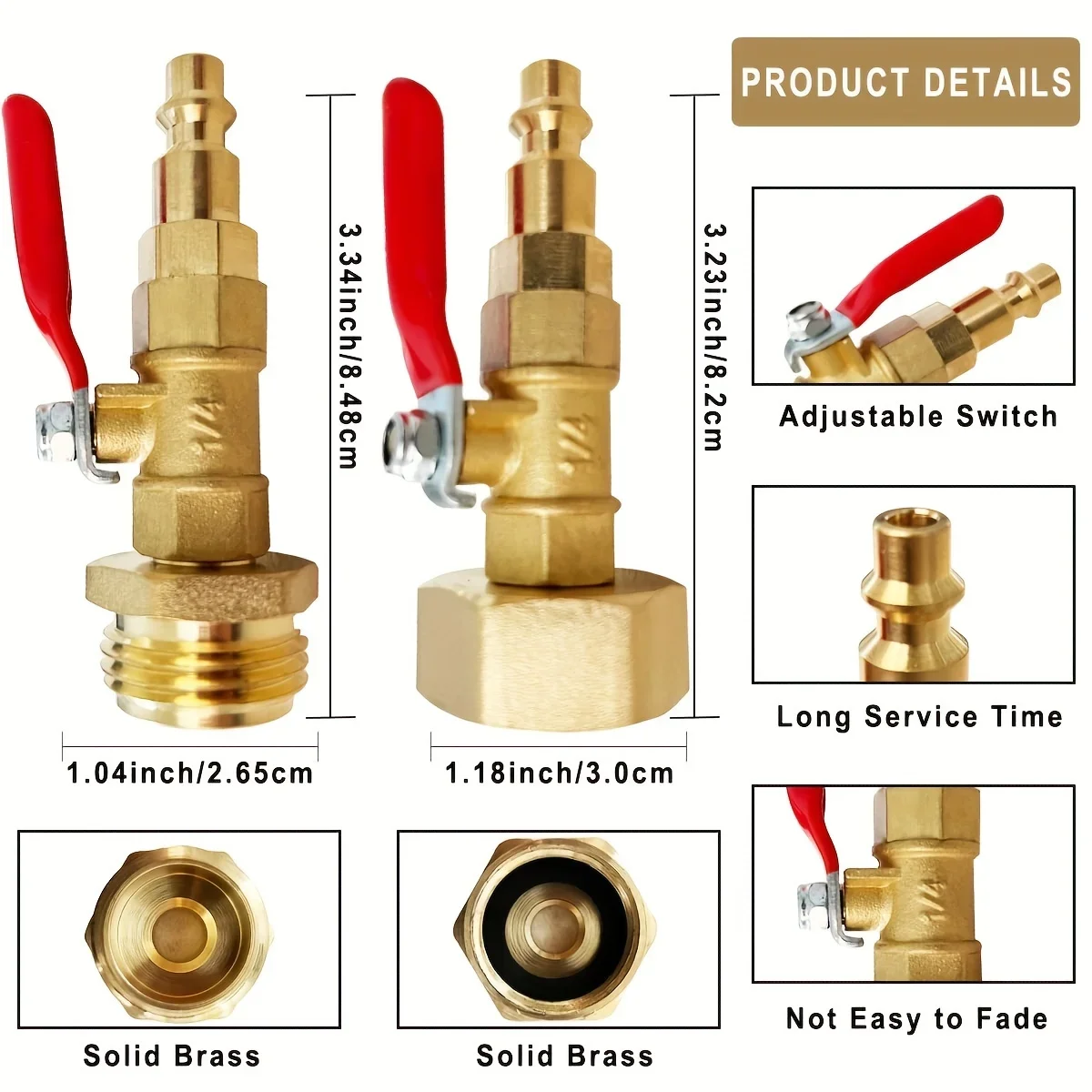 RV Winterize Blowout Adapter with 1/4