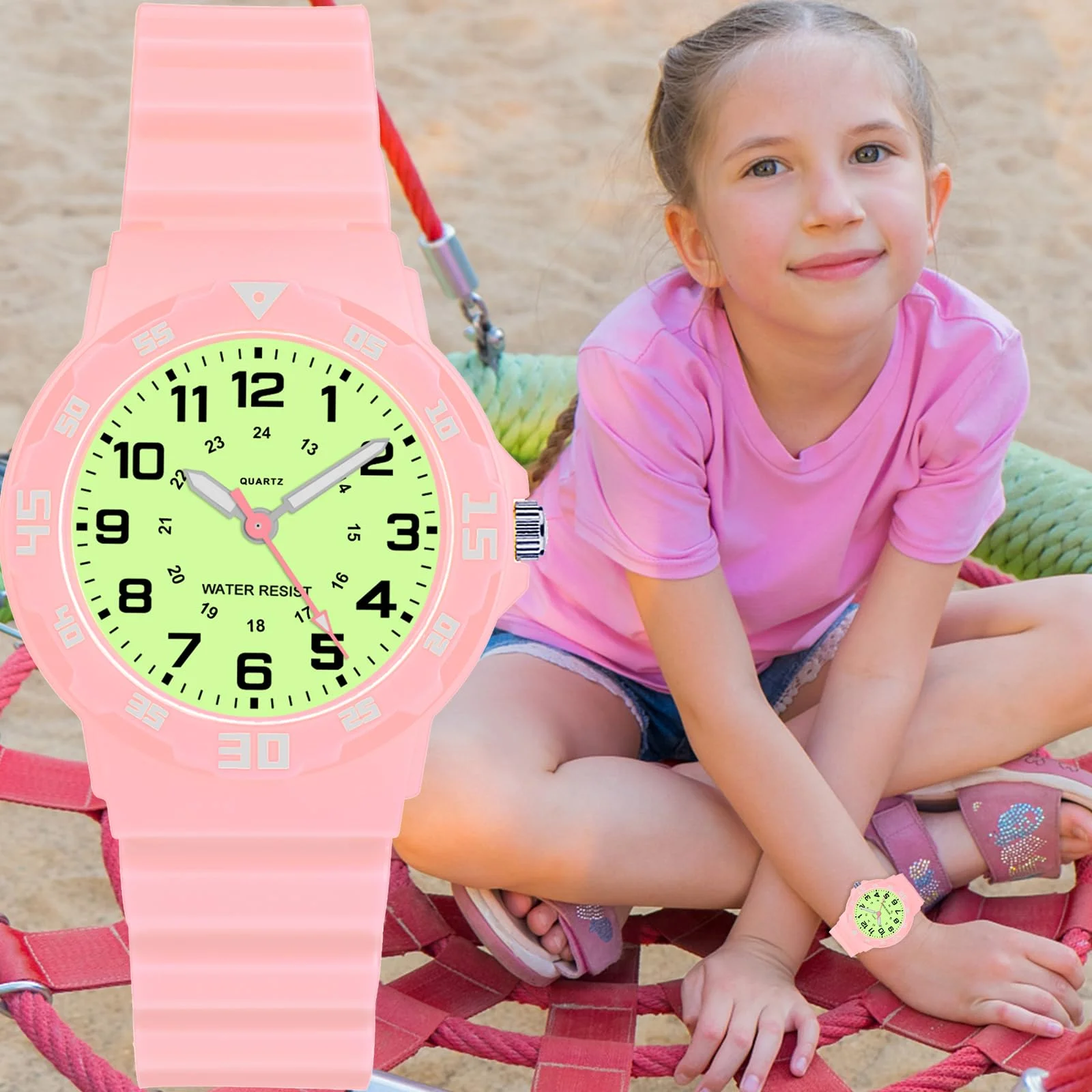 SOCICO Student Sport Watches For Kids Colorful Electronic Watches Waterproof Clock Children Digital Watch For Boys Girls