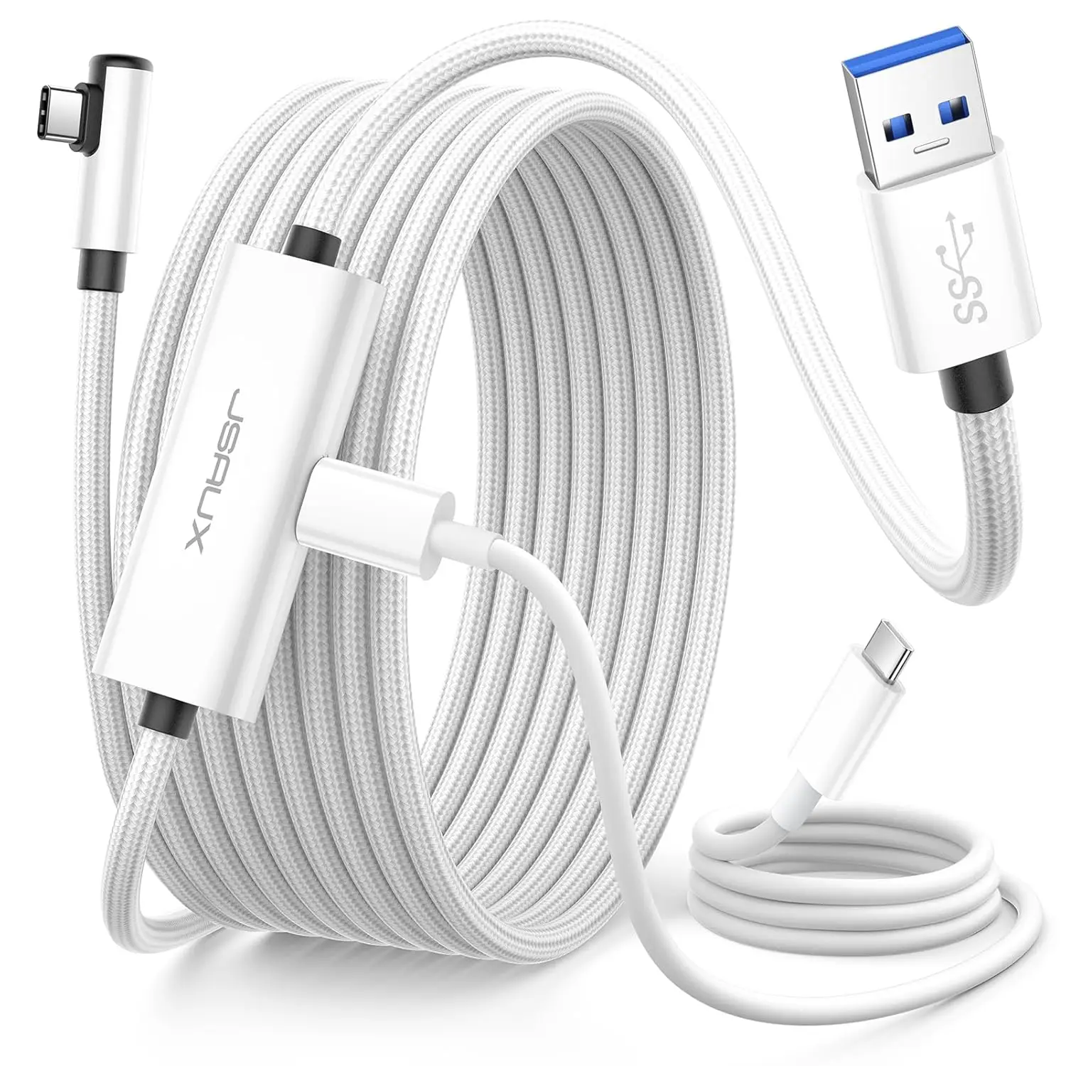 

Link Cable 16FT for Oculus Quest 2 Accessories, Charging While Playing USB 3.0 High Speed Charger Cable for Quest 2 1 Pro Pico 4