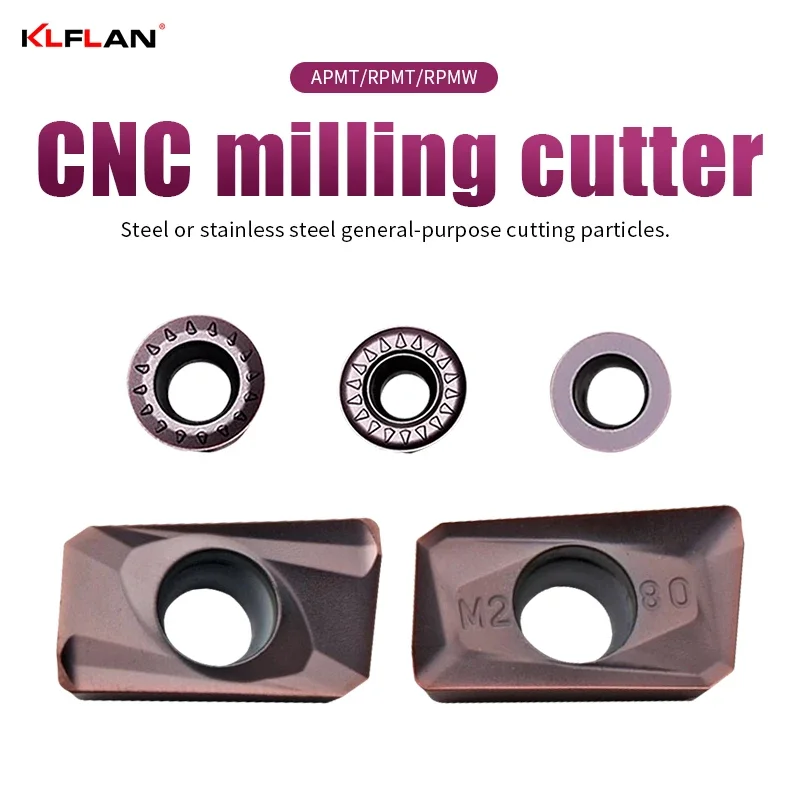 

CNC Milling Inserts APMT1604 APMT1135 RPMT RPMW Suitable For Steel And Stainless Steel