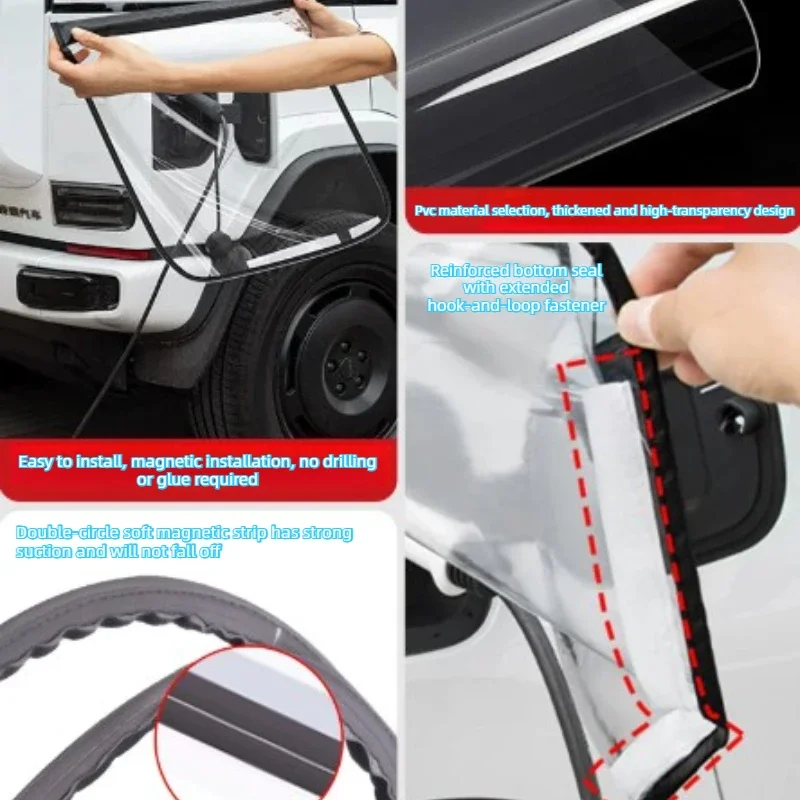

Car Charging Pile Port Protection Rainproof Modification Accessories Suitable for Chery ICAUR V23 Charging Gun Rainproof Cover