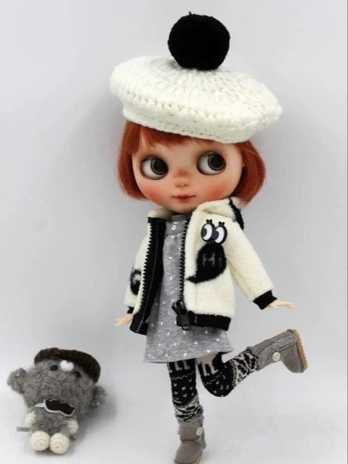 

JSB06 Fashion BJD doll suit Three-piece Coat/Dress/Leggings for Doll outfit Doll Accessories