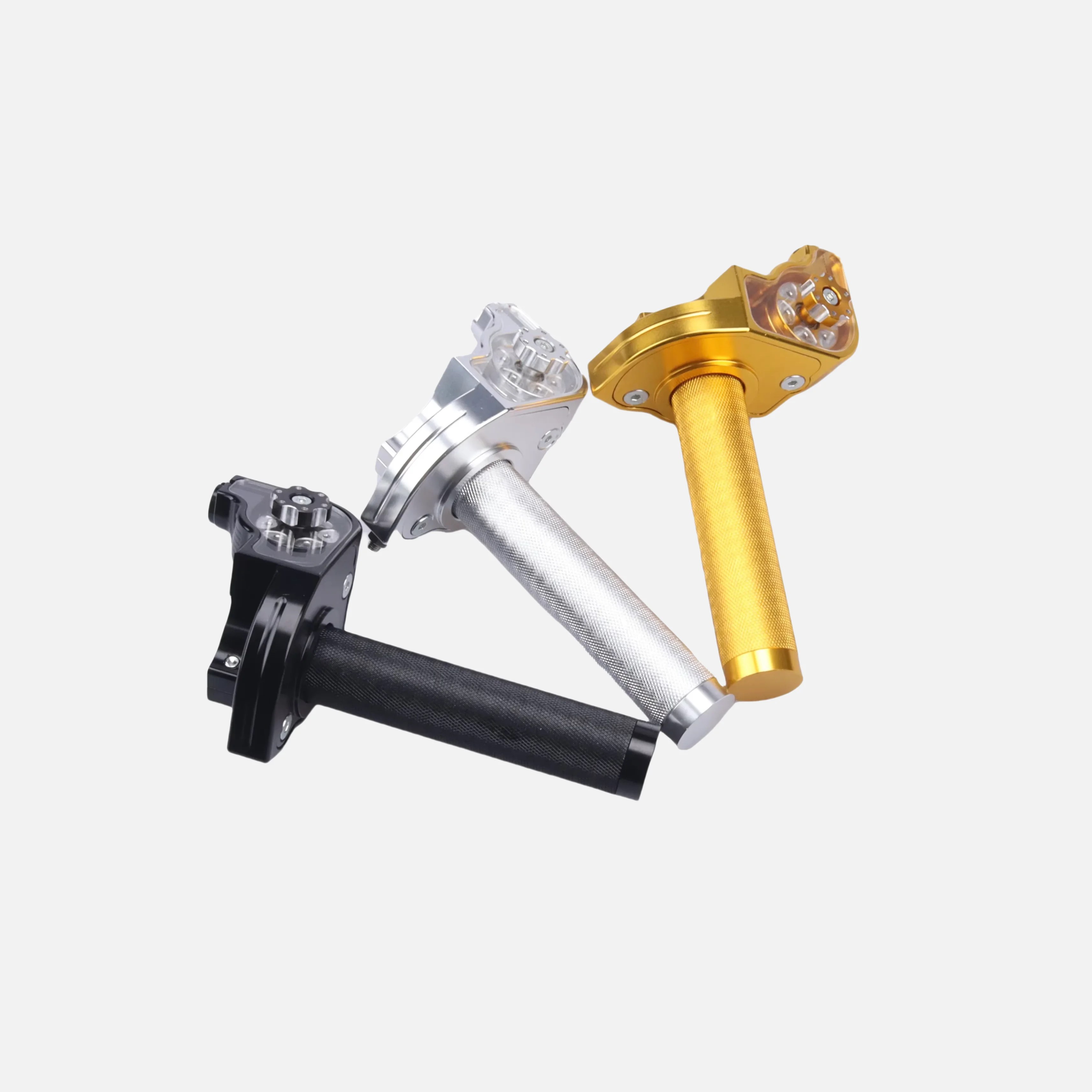 

22mm CNC Aluminum Motorcycle Throttle Handlebar Universal Fit Dirt Bike ATV Moped Racing Grip Control Upgrade M10x1 5 Thread