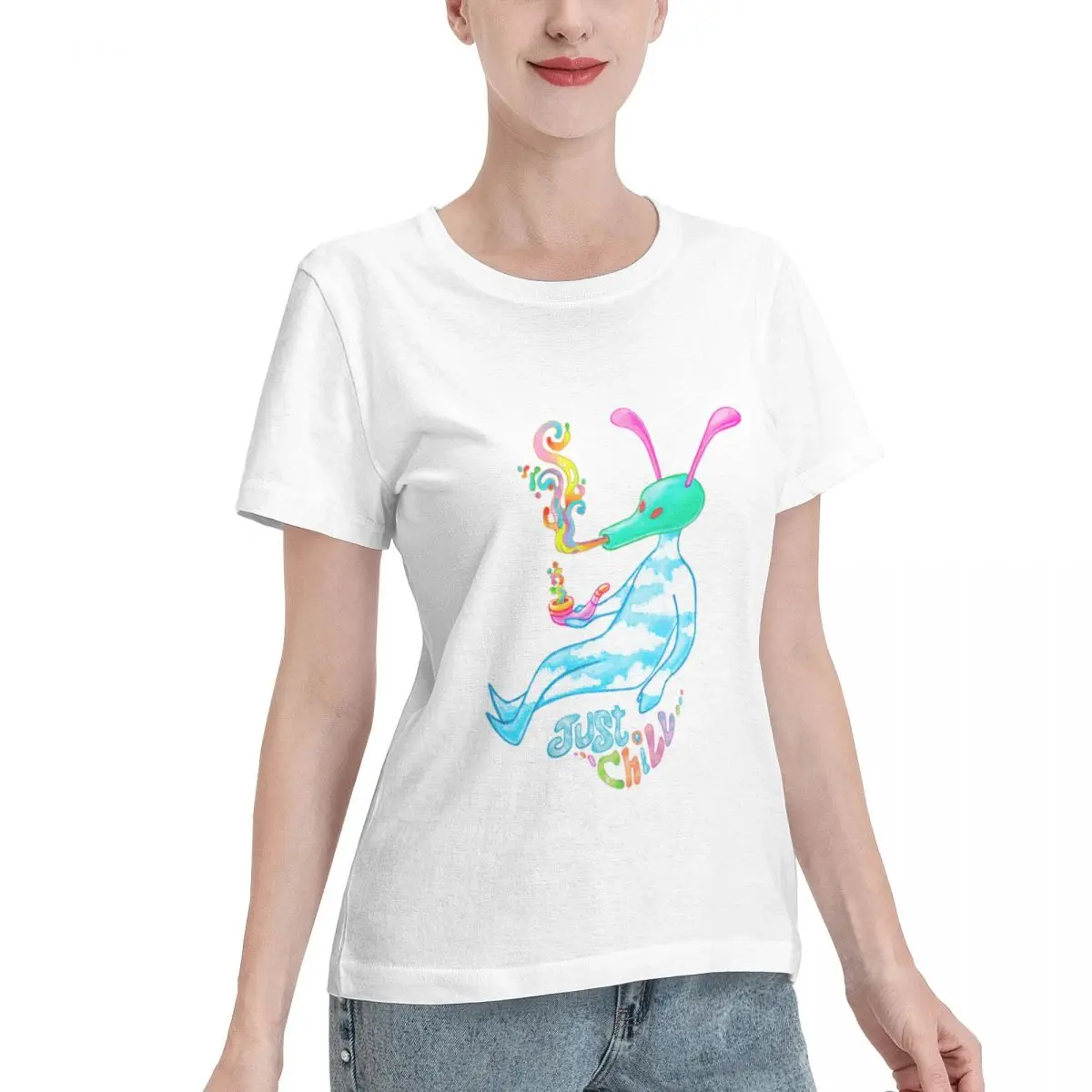 Ootd Favorite Chill Just Chill Women's T-shirt Elegant Wear Resistant Top