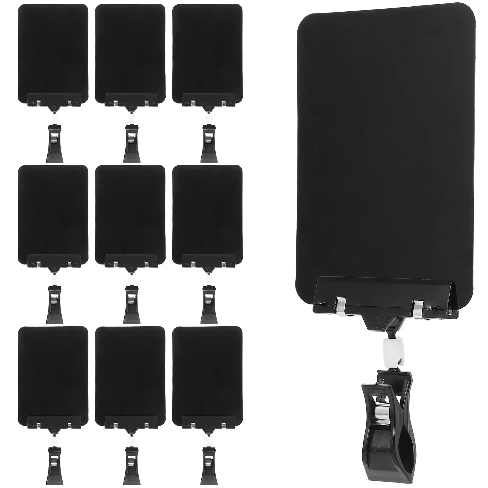 10 Pcs Fruit Price Tag Display Holder Blackboard Label Plastic Advertising Sign Food