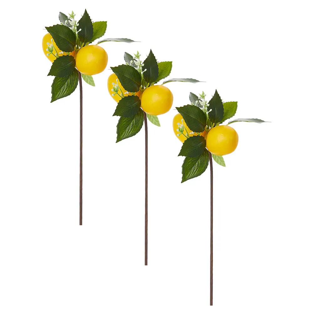 

3Pcs Faux Lemon Napkin Rings Decorative Table Accents for Farmhouse Dining Wedding Party Summer Holiday Decoration Set