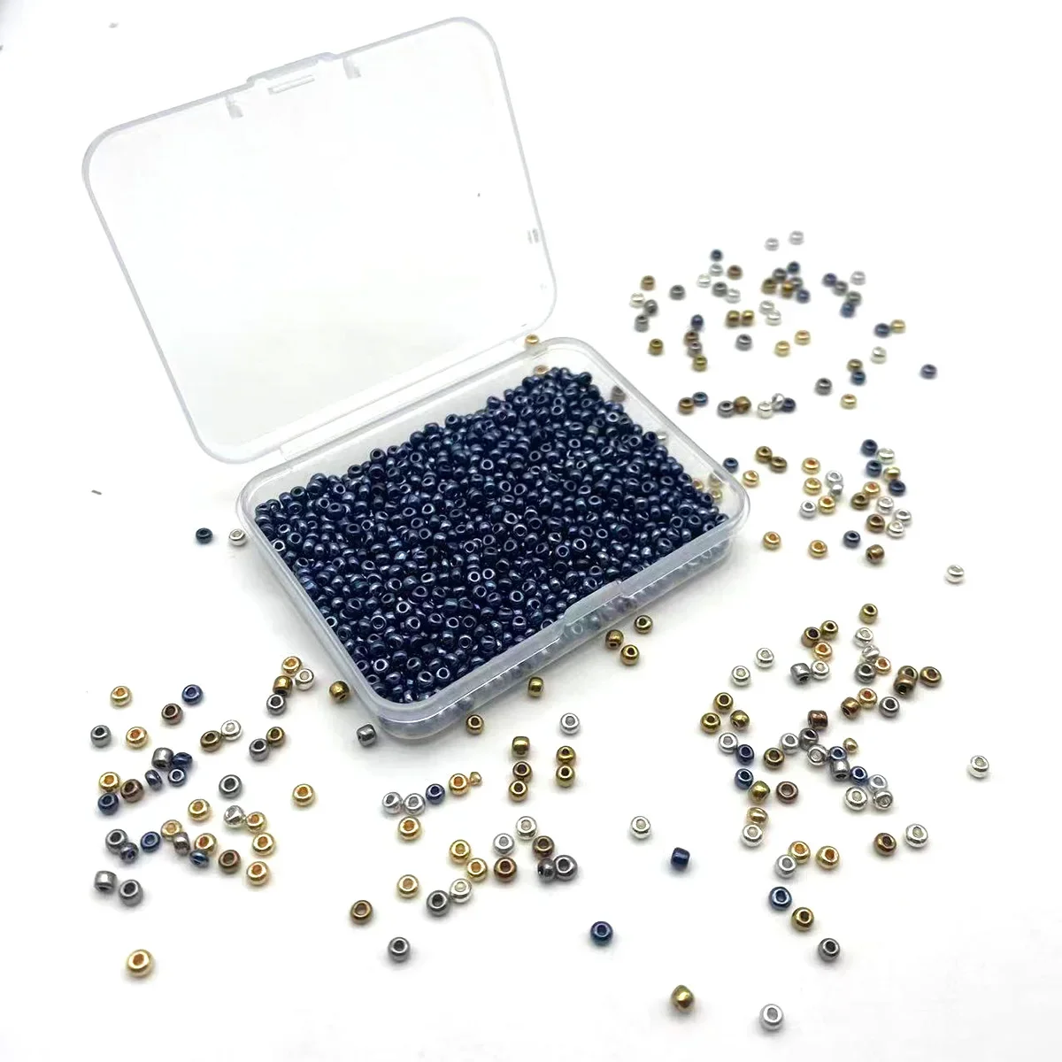 

Electroplated glass rice beads Handmade DIY production of bulk beads Necklaces, bracelets, and jewelry making materials package