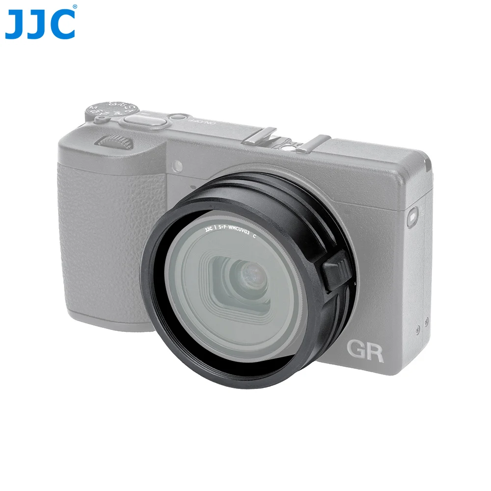 JJC 49mm Upgraded Lens Adapter Lock Button Design for Ricoh GR4 GR IV HDF Monochrome Replaces Ricoh GA-3 Lens Adapter Ring