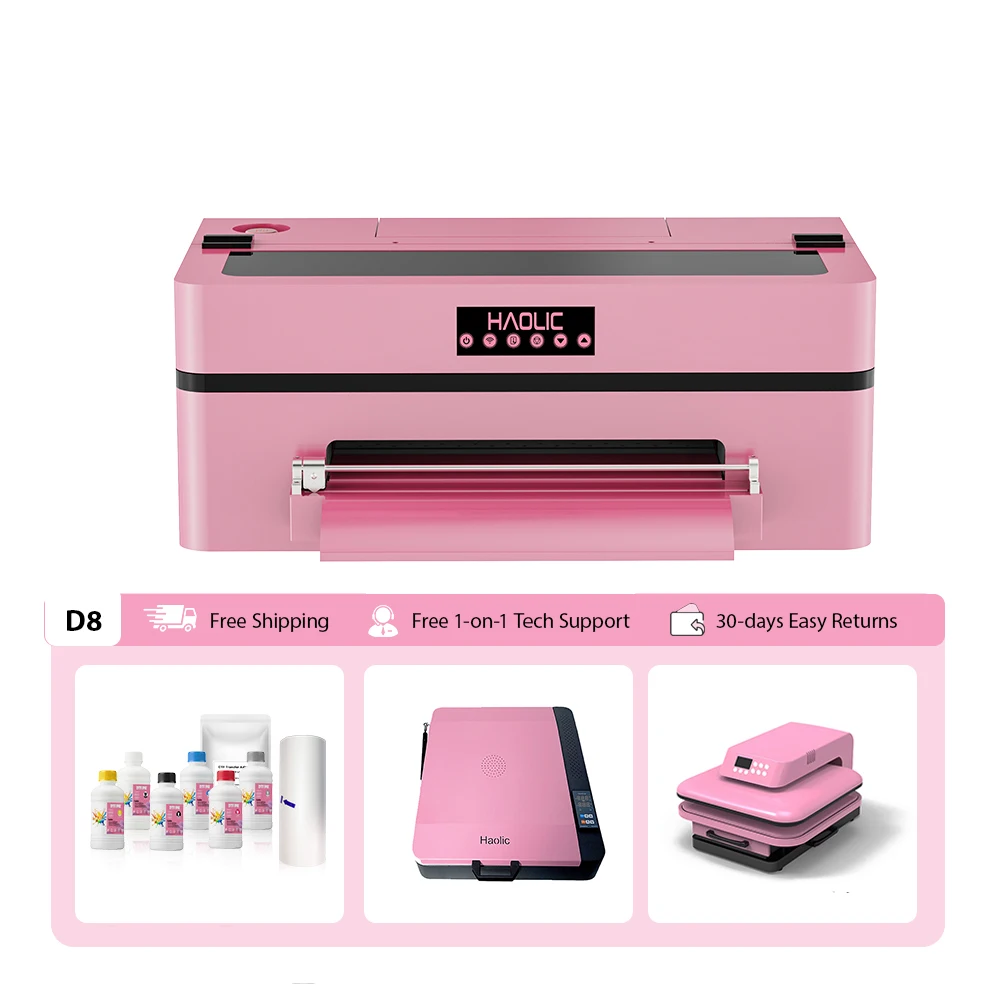 A3 DTF Printer XP600 Pink Edition 13 Inch Printer DTF | Transfer Printing Machine For T-Shirt Manufacturers