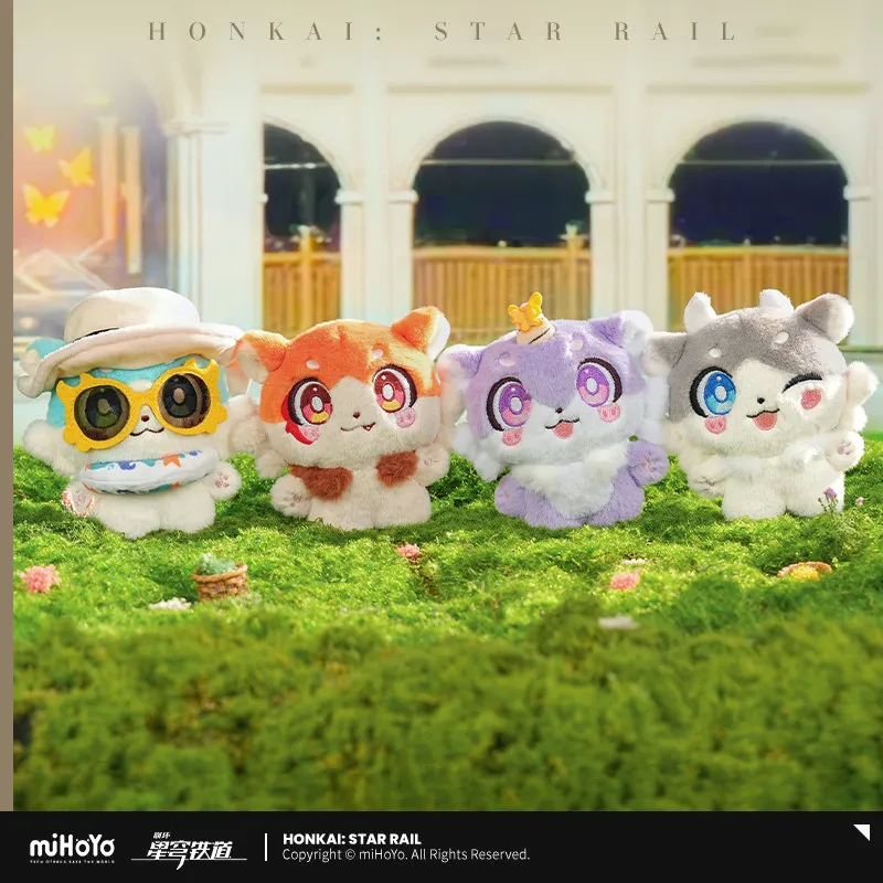 

Honkai Star Rail Keychain Peripheral Products Chimera Bubbles Meadmos Dyed Cake Anaxagoras Cute Sitting Cat Doll Gift Original