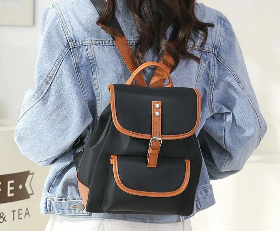 2025 New Fashion Travel Backpack Women Waterproof Oxford Shoulder Bags Large Capacity Nylon School Bag Casual Light Knapsack