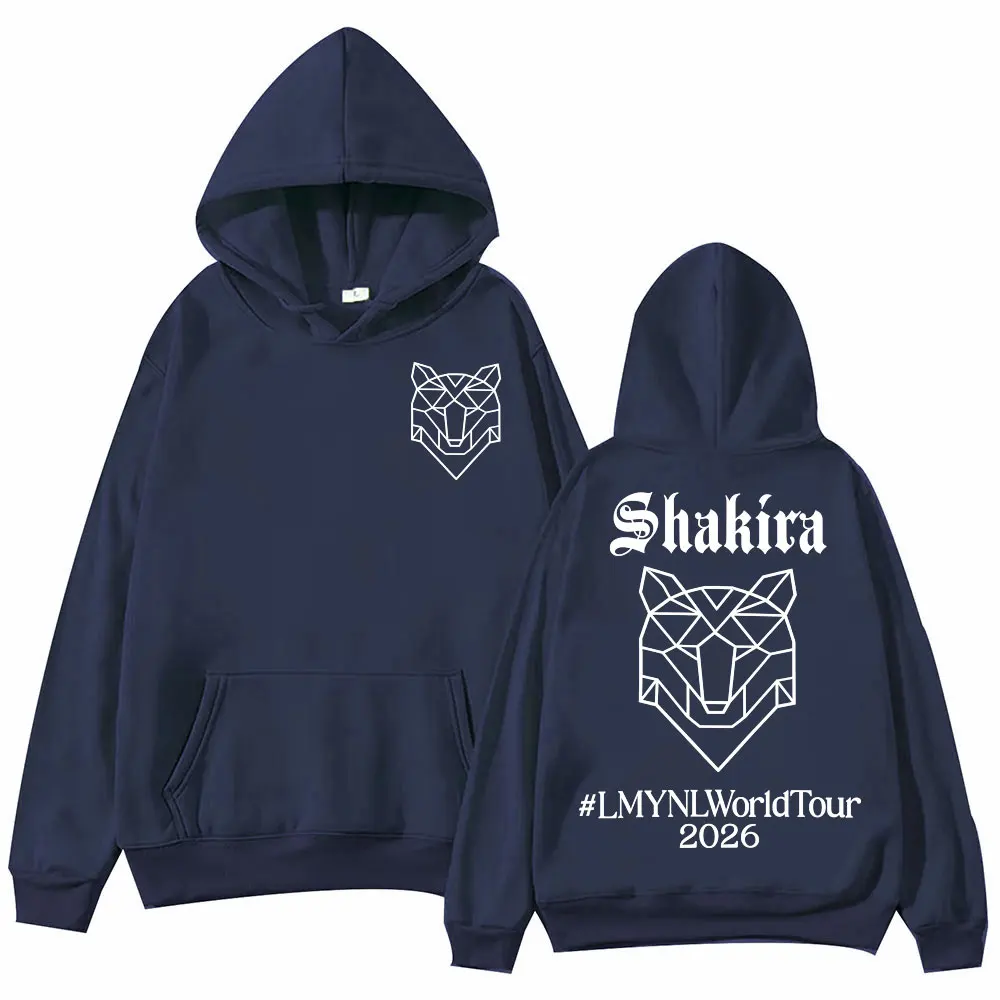 Singer Shakira World Tour 2026 Hoodie High Street Fashion Trend Long Sleeve Sweatshirts Men Women Casual Loose Fleece Pullovers 14