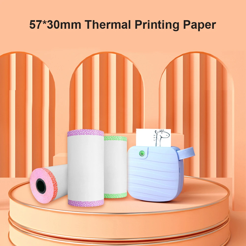 6pcs Self-Adhesive Printable Thermal Paper Rolls Portable Professional Pocket Photo Printer Paper for Paperang P1/P2