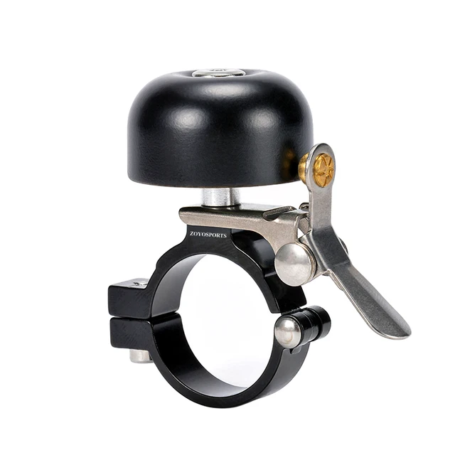 ZOYOSPORTS Classic Cycle Brass Bell Lewa Prawa Ręka Uchwyt na kierownicę roweru Anodowany pierścień 35 mm Ostrzeżenie o wysokim poziomie dźwięku