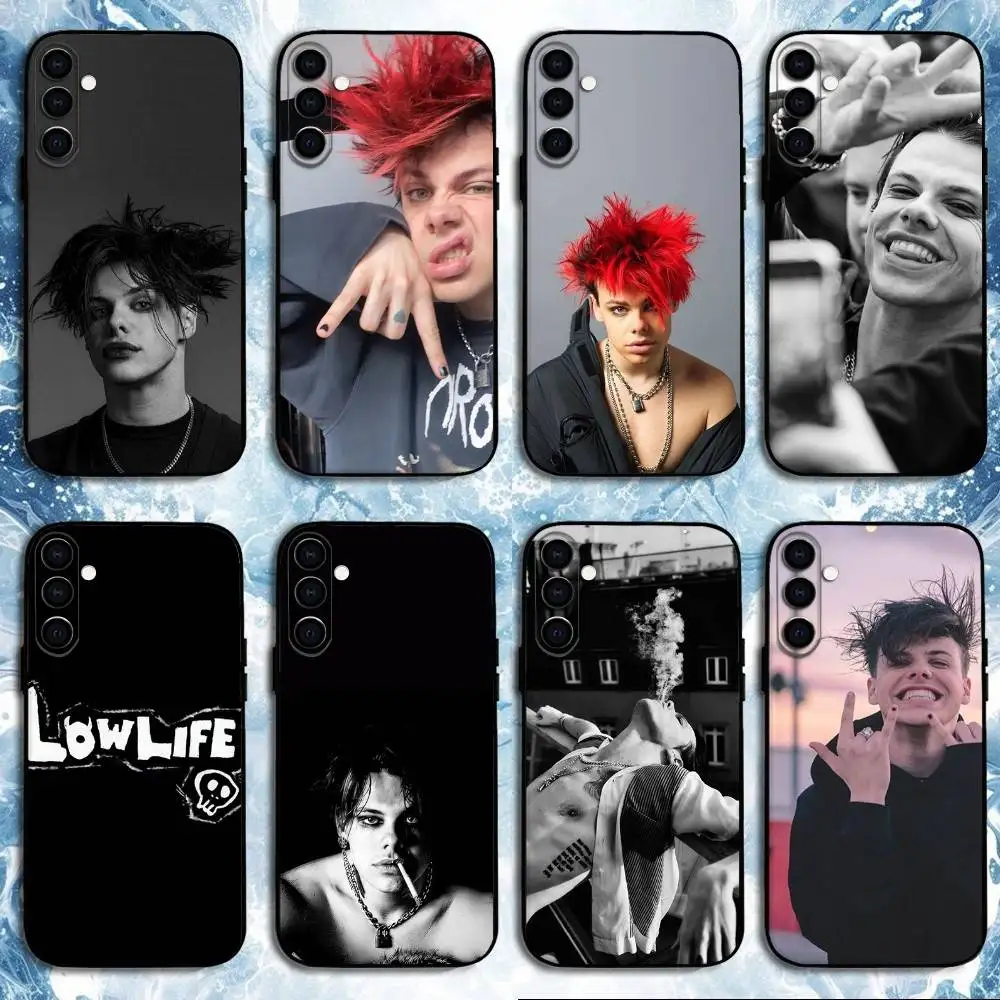 حافظة هاتف Yungblud Lowlife لهاتف سامسونج جالاكسي A73، A72، A71، A70، A53، A52، A51، غلاف أسود ناعم آخر