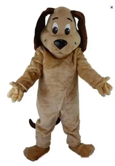 TAN DOG-Costume de mascotte de dessin animé pour adulte, robe de paupières en peluche, Halloween, Noël, mascotte, nouveau