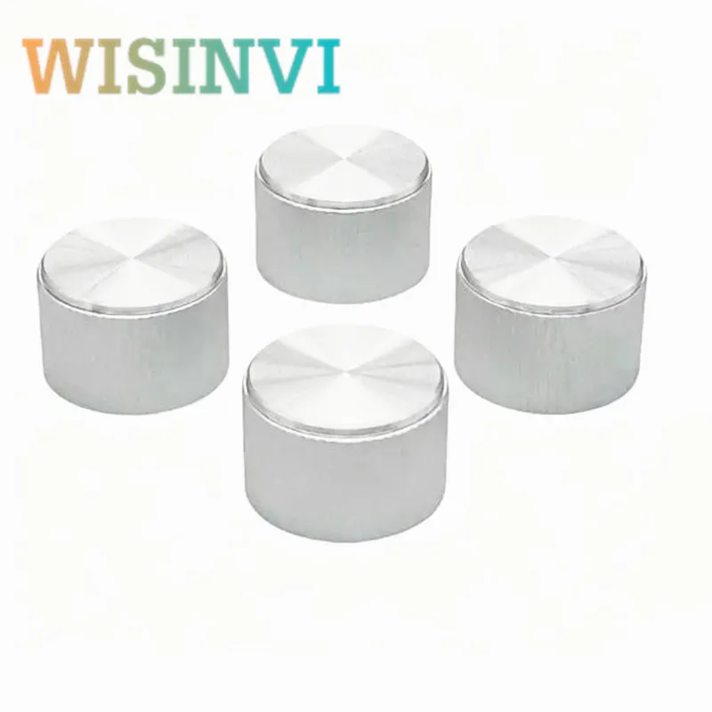 25×17mm Aluminum 6mm Half Shaft Potentiometer Encoder Volume Knurled Knob Cap For Tube Amplifier HIFI Audio Car Navigation Radio