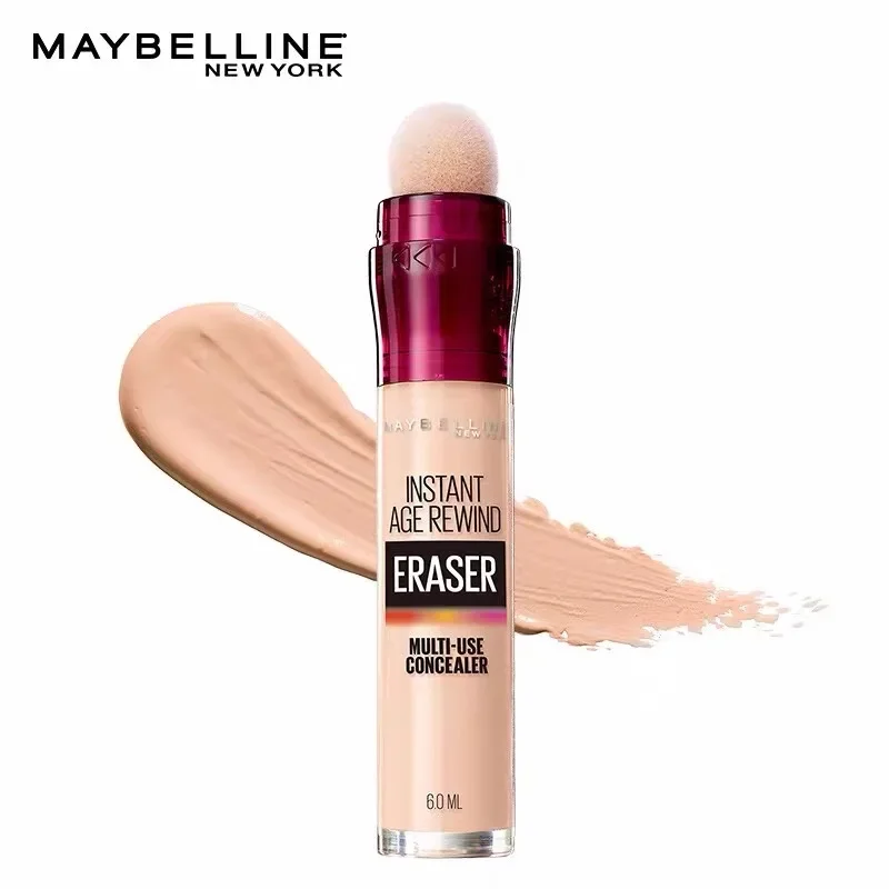 Maybeline ฟองน้ําหัวคอนซีลเลอร์ Long Lasting Moisturizing Liquid Foundation คอนซีลเลอร์สําหรับ Dark Circles กระสิวเครื่องสําอาง