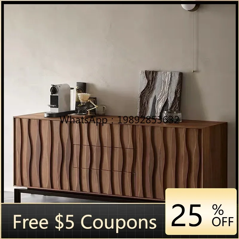 

GZ 's Silent Style Sideboard Cabinet Solid Wood North American Art Entrance Storage Showcase Customization