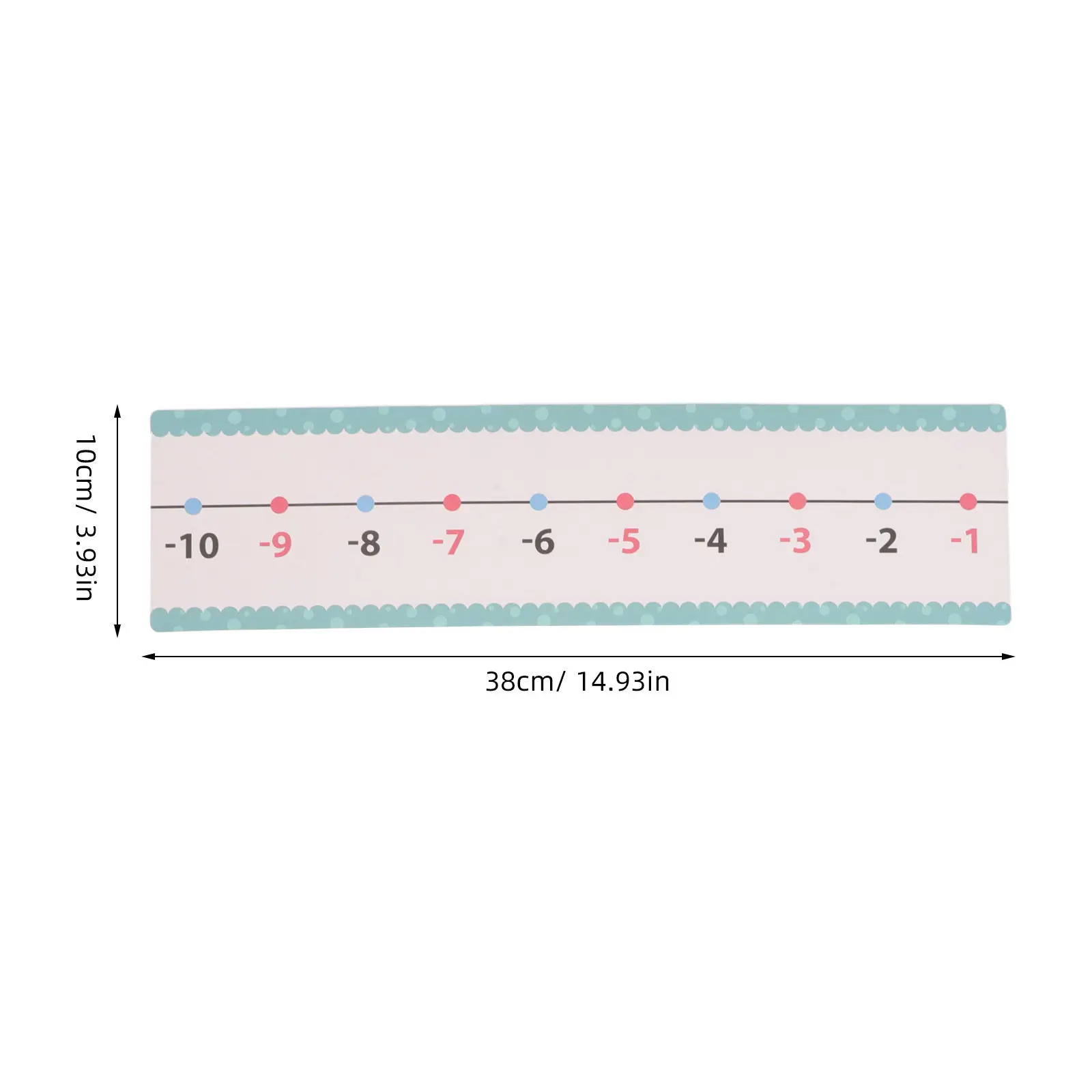 20Pcs Math Teaching Cards Dry Erase Number Line -100 to 100 Addition Subtraction Learning Tool for Elementary Classroom Supplies