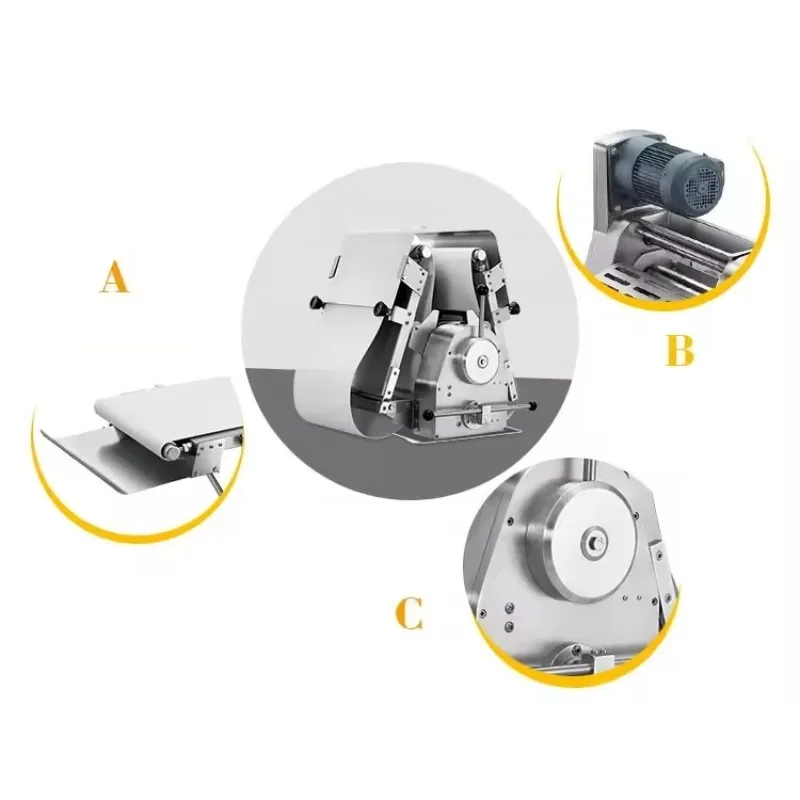 Dough Sheeter Laminator Dough Flatter Sheeter High Quality Pizza Top 520 mm Dough Sheeter