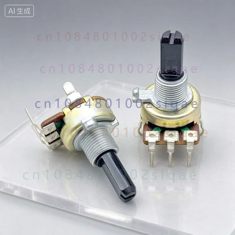 FOR R161 Type A50K Vertical 3 Pin Single Channel Potentiometer, Amplifier Speaker Volume Control 20mm Shaft A503 10PCS