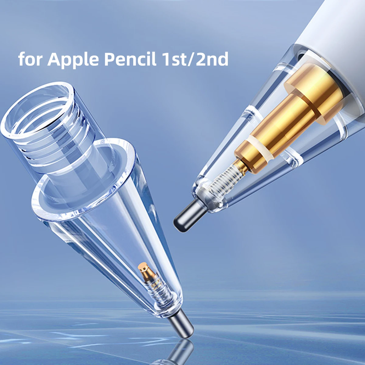 FONKEN 1/4PCS Pencil Tips per Apple Pencil 1a/2a generazione punta di ricambio per Ipad Pen Nibs Tablet Touch Pen accessori