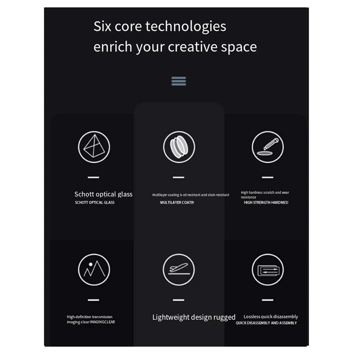 Объектив из алюминиевого сплава ND16 Фильтр для объектива для дрона Avata 2, водонепроницаемый, с защитой от белого ультрафиолета