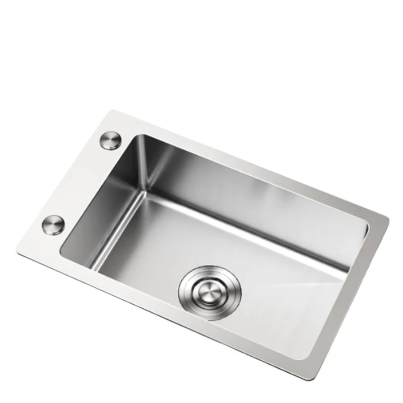 

304 stainless steel sink installed on the kitchen side, single sink, vegetable basin, dishwasher, horizontal left row