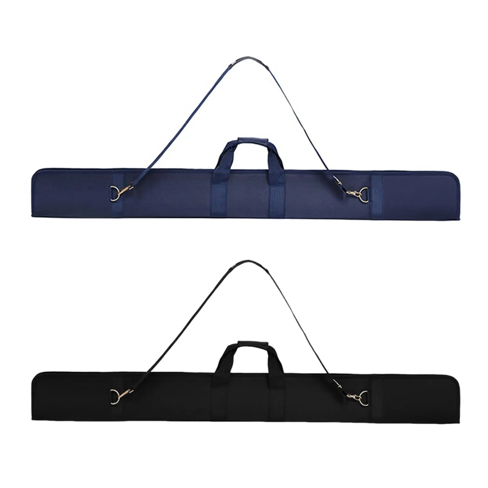 Сумка для переноски бильярдного кия 3/4 165x15 см, износостойкий аксессуар, легкий регулируемый ремень, водонепроницаемый, для хранения 2 стержня