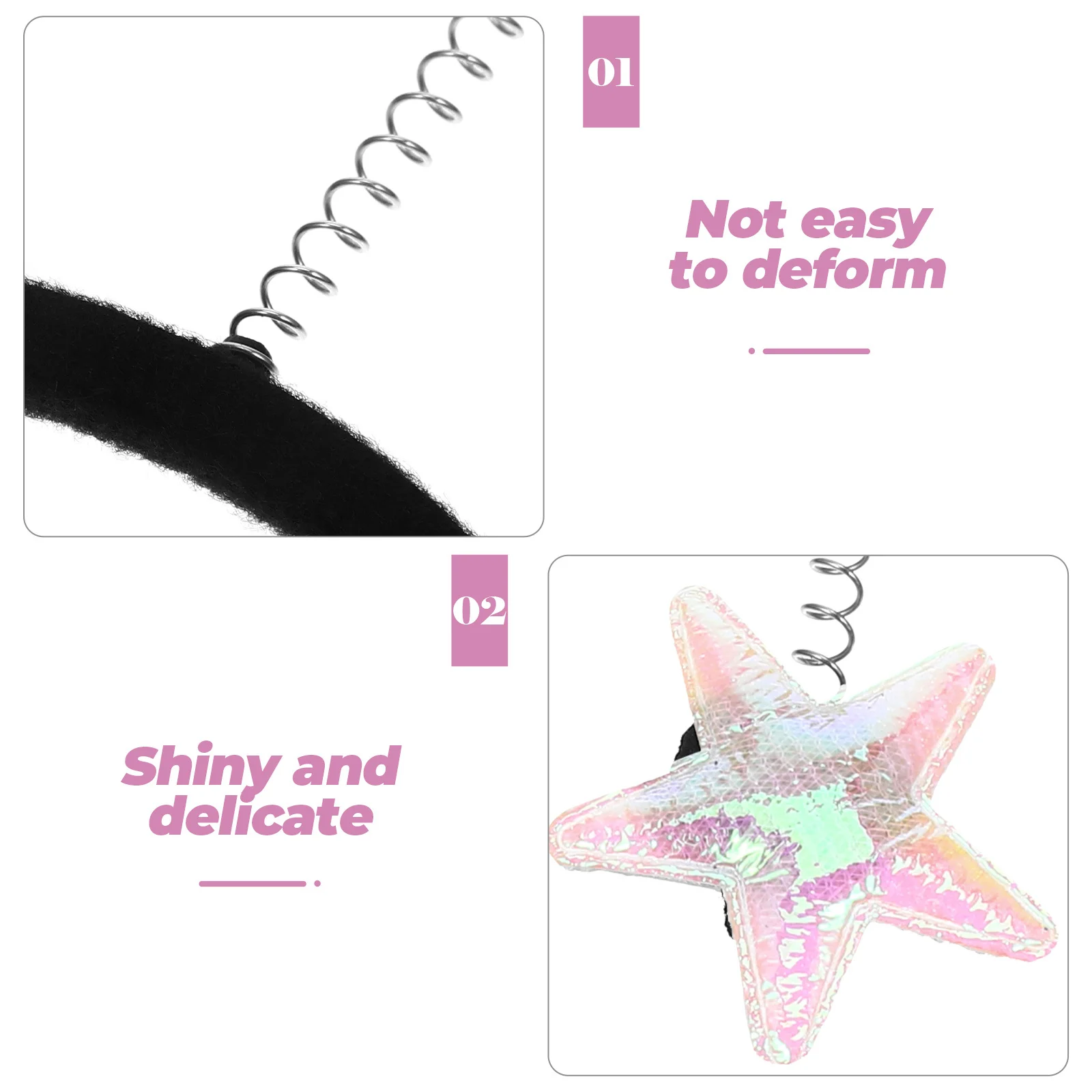 

Star Headband for Women Party Birthday Wedding Shiny Delicate Design Creative Adorable Five-Pointed Stars Gift Choice