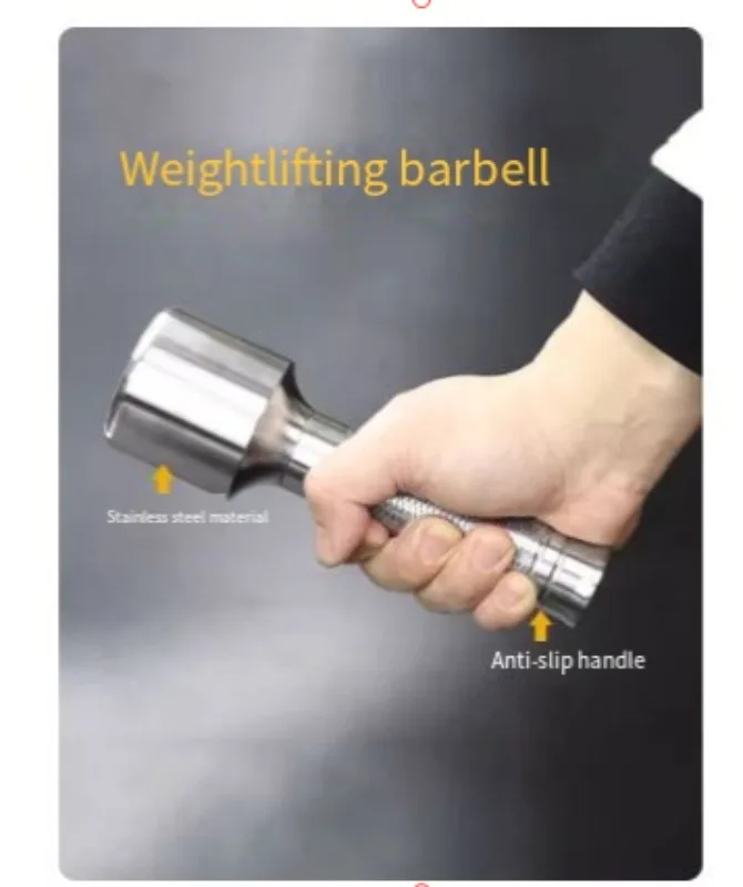 

Stainless Steel Single Head Dumbbell, Hammer Bell for Wrist Strength Training, Men's Skill Improvement Fitness Equipment