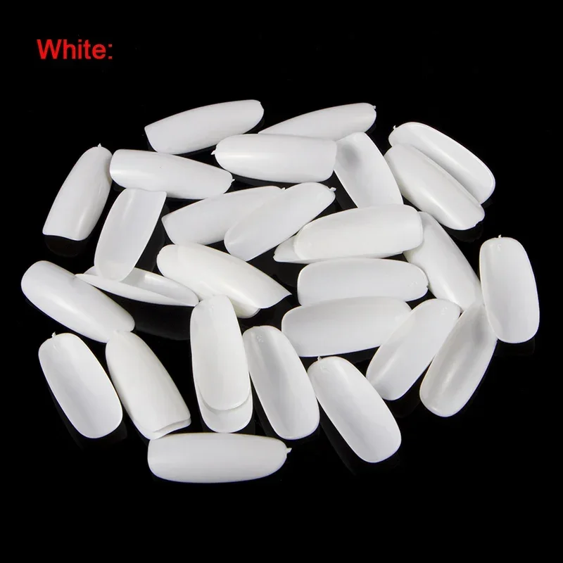 

500pcs/pack Acrylic Nails OVAL Round Shapes False Nail Tips Full Cover False French Nail Tips NEW Fake Nail Art Tips Tools