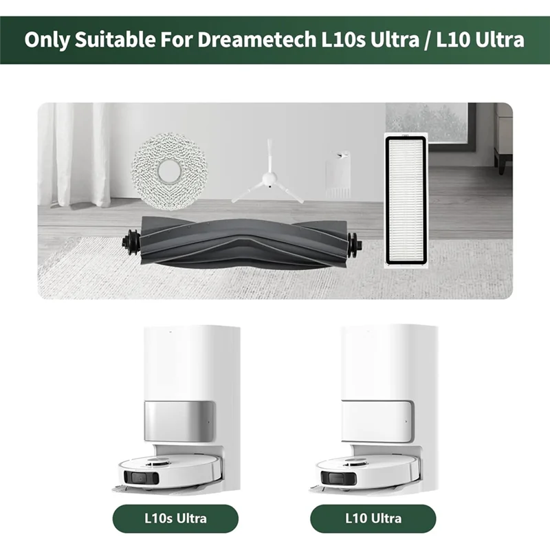 

A58Z Main Side Brush HEPA Filters Mop Pads Replacement Parts As Shown For Dreametech L10s Ultra / L10 Ultra Robot Vacuum Accesso