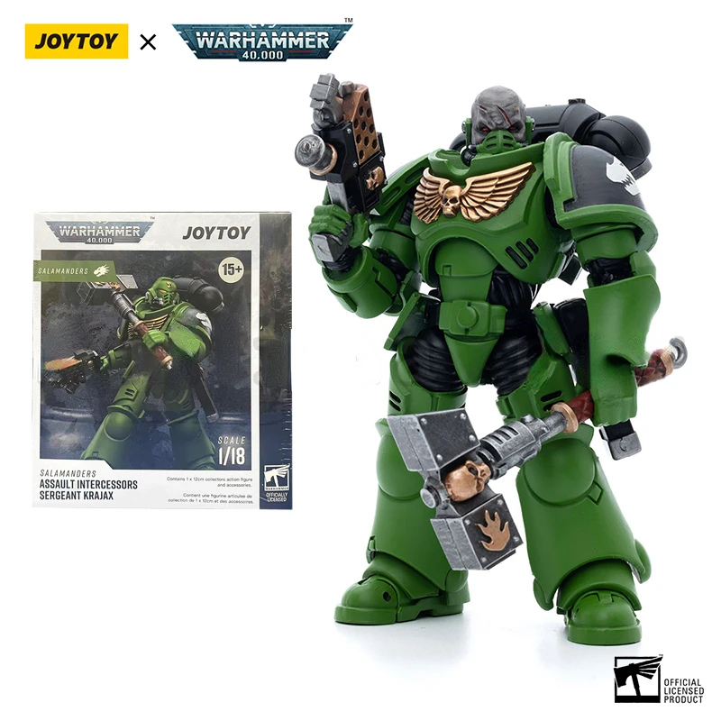 JOYTOY 1/18 Action Figure (4PCS/SET) 40K Salamanders Intercessors Anime Military Model