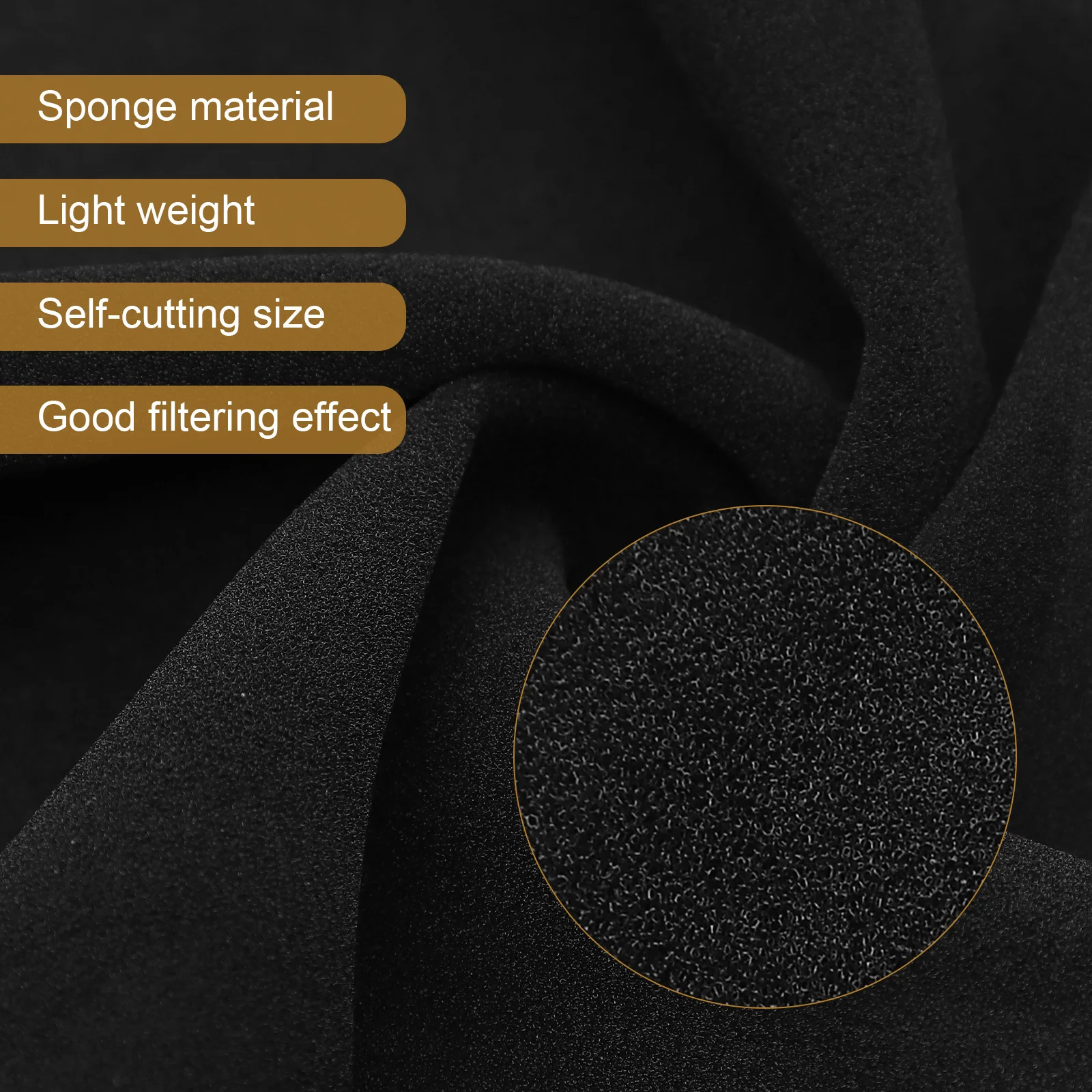 

Chassis Server Air Filter Cotton Dust Sponge Vent Replacement Filter for Computer Fan Effective Industrial Waste Adsorption