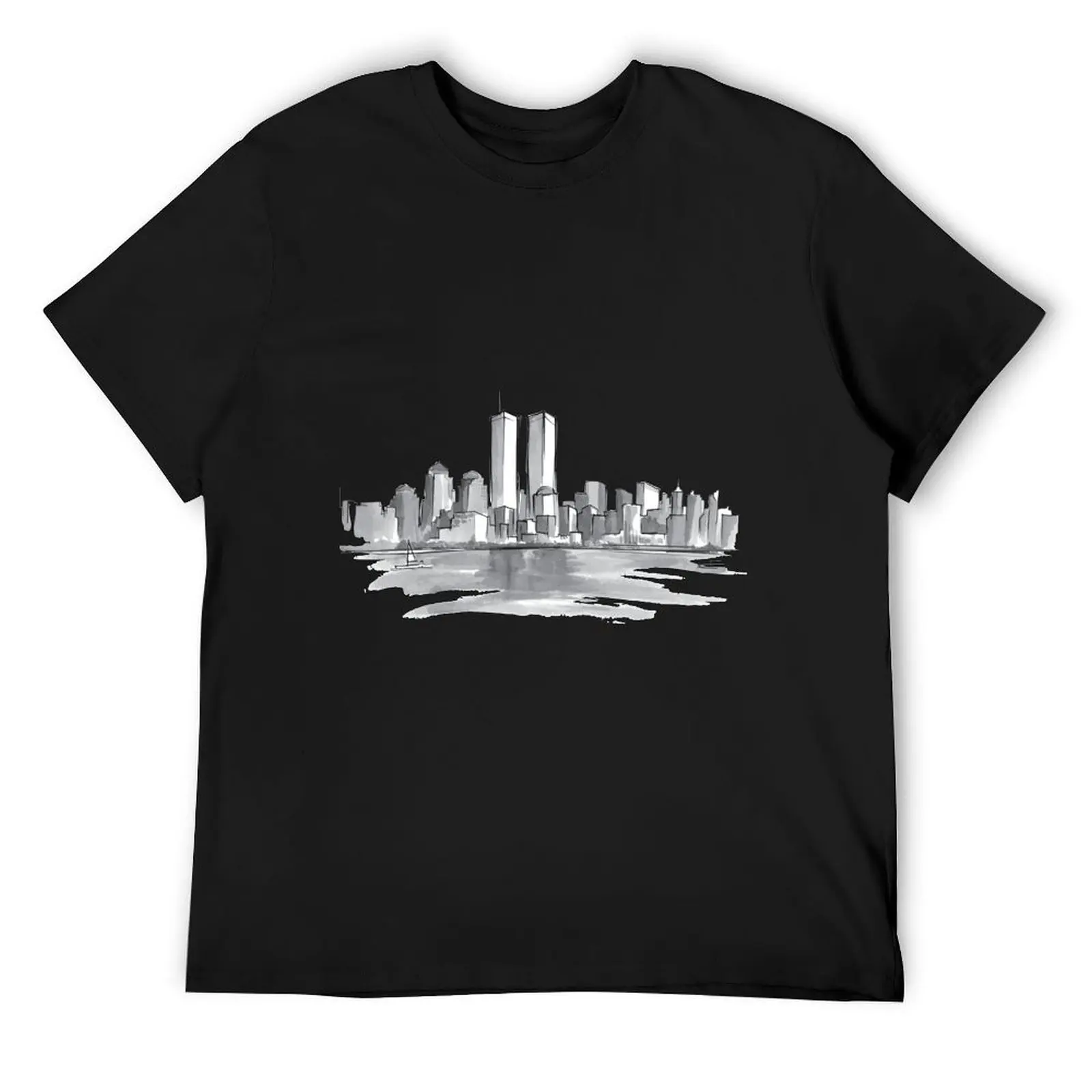

Never forget 9-11 T-Shirt blue lock tees korean fashion men t shirts high quality