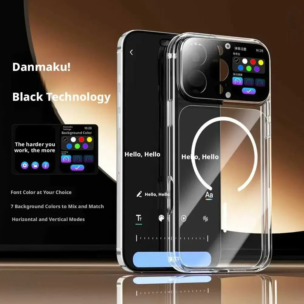 2026 New Dynamic Intelligent Screen Phone Protective Case Photo Transfer Video Playback Touch Screen for iPhone 16 Pro Max view 3
