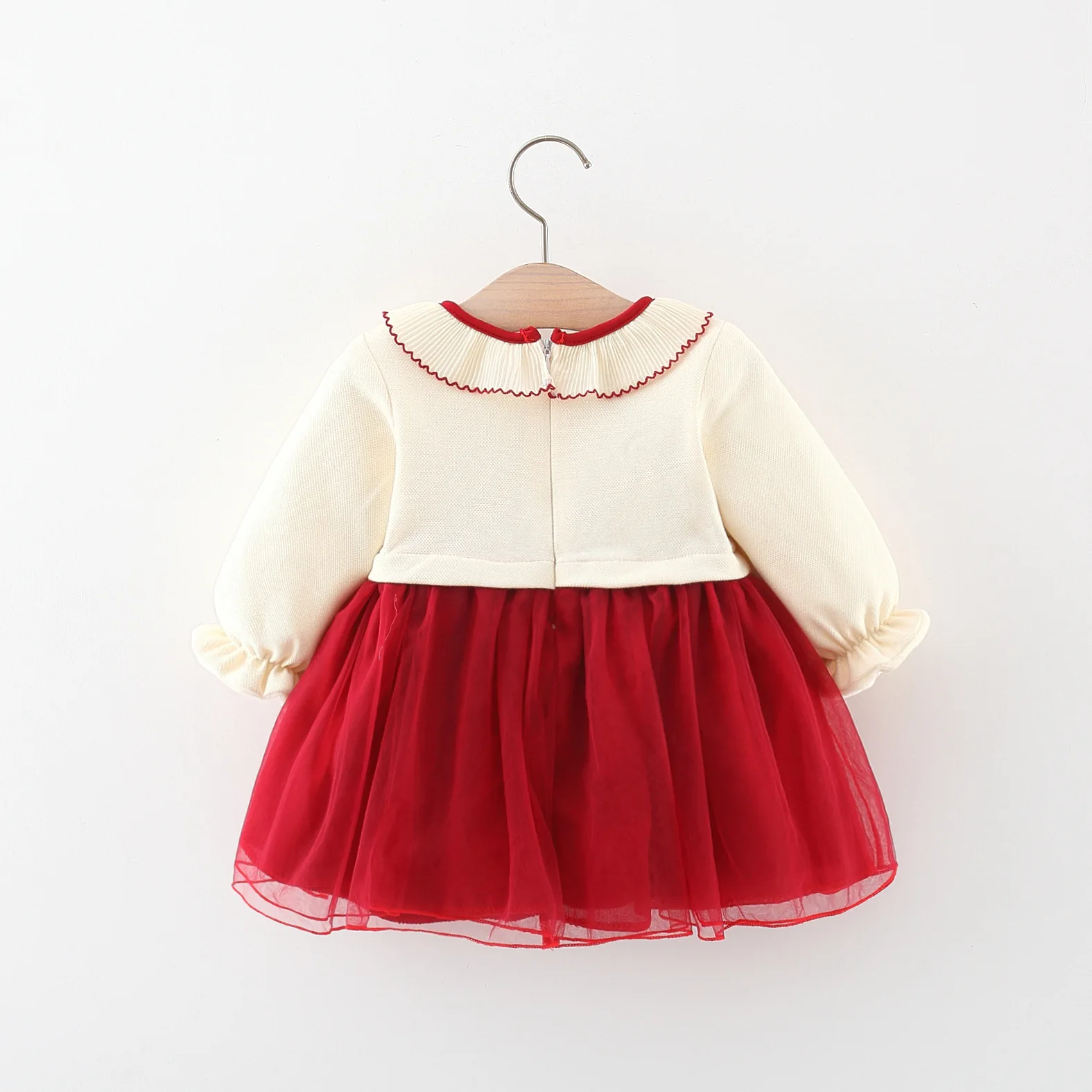 Children Fall Winter Warm Dress Cute Red Mushroom Infant Comfortable Kid Clothing Fashion Baby Girl Sweet Dresses 0 To 3 Toddler