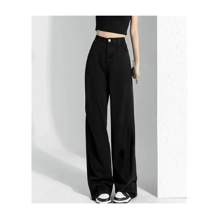 Abbigliamento da donna autunnale Jeans larghi Tasche cargo da donna Multi tasche Utilità Abbigliamento da lavoro Camouflage militare Moda denim femminile