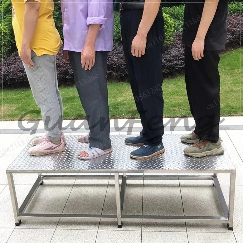 Height‑Boost Platform—For Workshop & Garage Use Stainless Steel Anti‑Slip Footrest Stool, Elevation Step Frame,