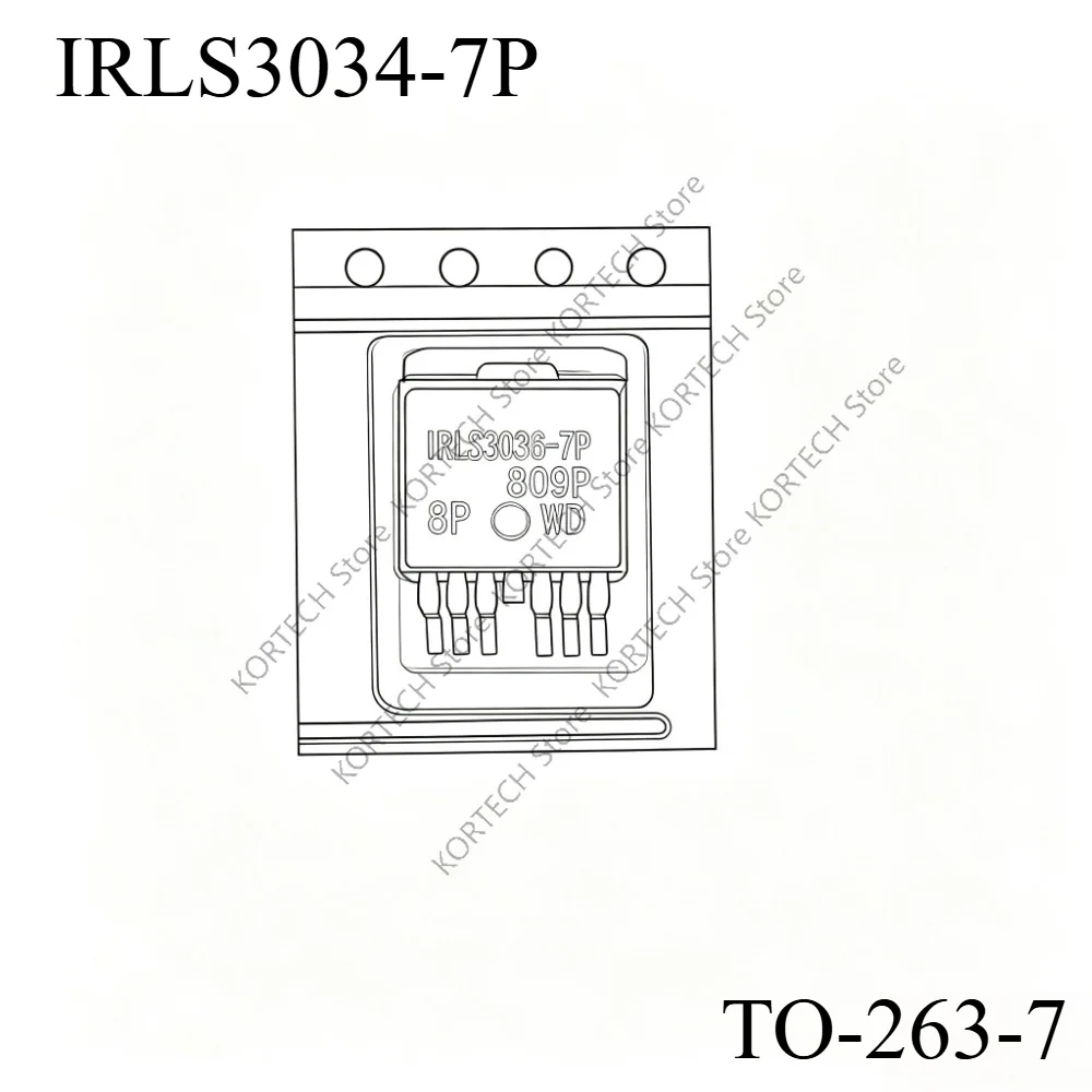 10PCS/Lot IRLS3034-7P LS3034-7P IRLS3036-7P TO-263-7 High current low internal resistance high power MOS tube
