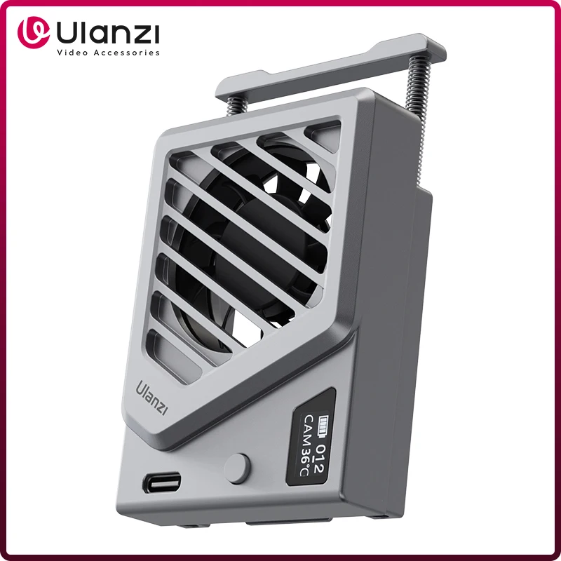 Ulanzi CA25 Camera Cooling Fan Radiator 4K Recording Kit Heat Sink For Sony ZV-E1 Canon R8 FUJIFILM XT4 Nikon Z30 Camera