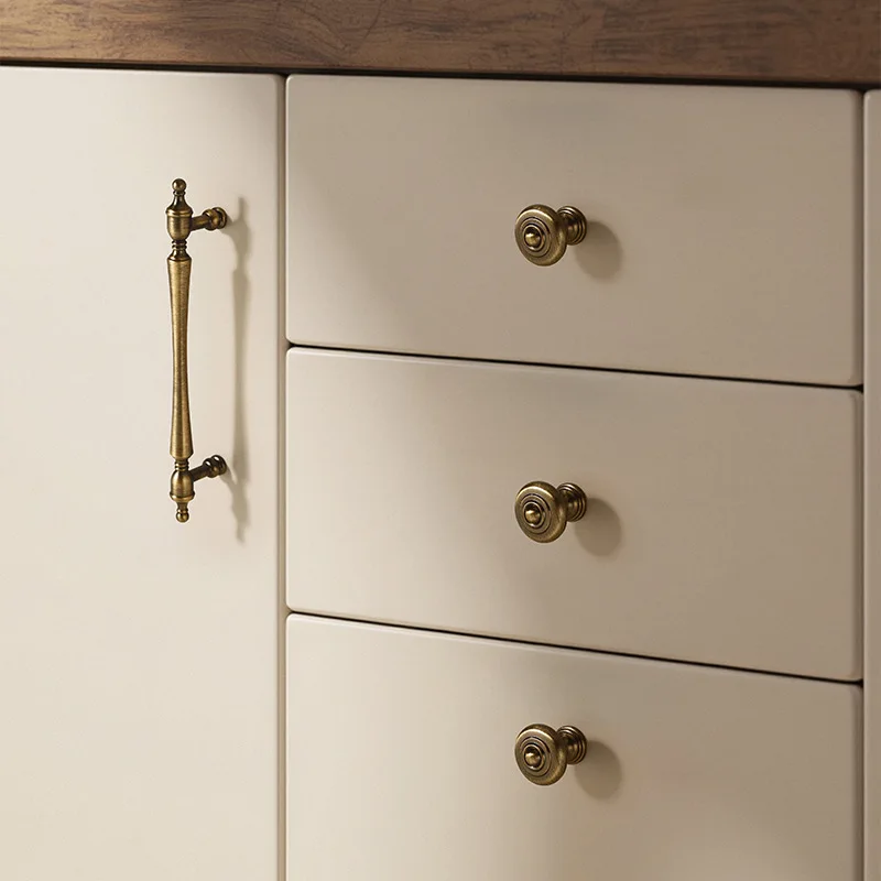 مقبض باب الخزانة الذهبي الفرنسية الخفيفة الفاخرة خزانة وخزانة سحب خمر درج ثقب واحد/مقبض رف الأحذية مقبض الأثاث #5