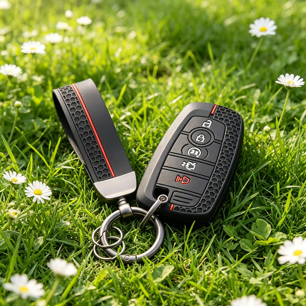 Silicone Car Remote Key Case for Ford Fusion Mustang Kuga Ecosport Explorer F-150 F-250 F-350 F-450 F-550 Raptor F150 Fob