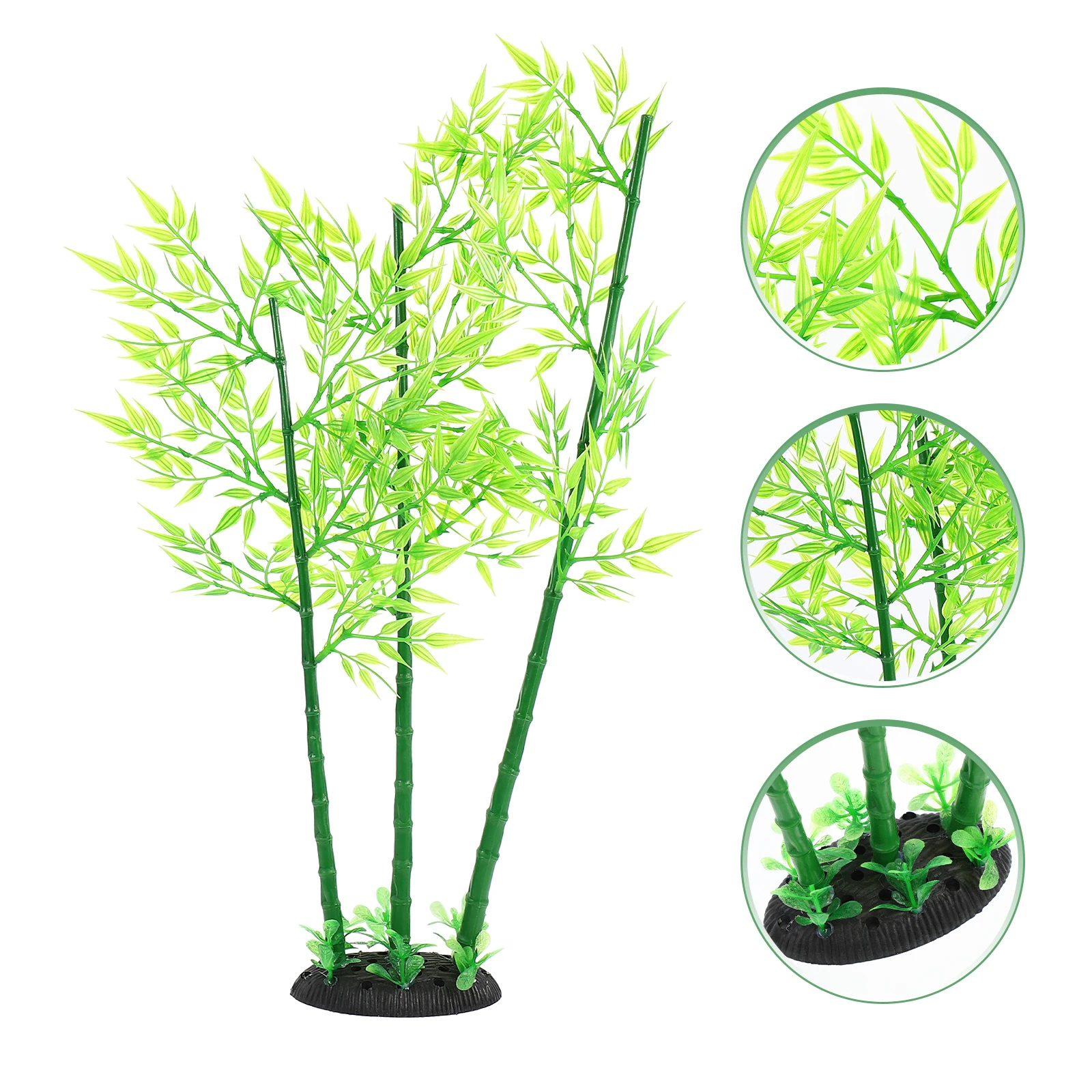 

Simulation Bamboo Branch Fish Tank Aquarium Decor Ornament Artificial Plant Landscaping Decoration For Aquarium Safe