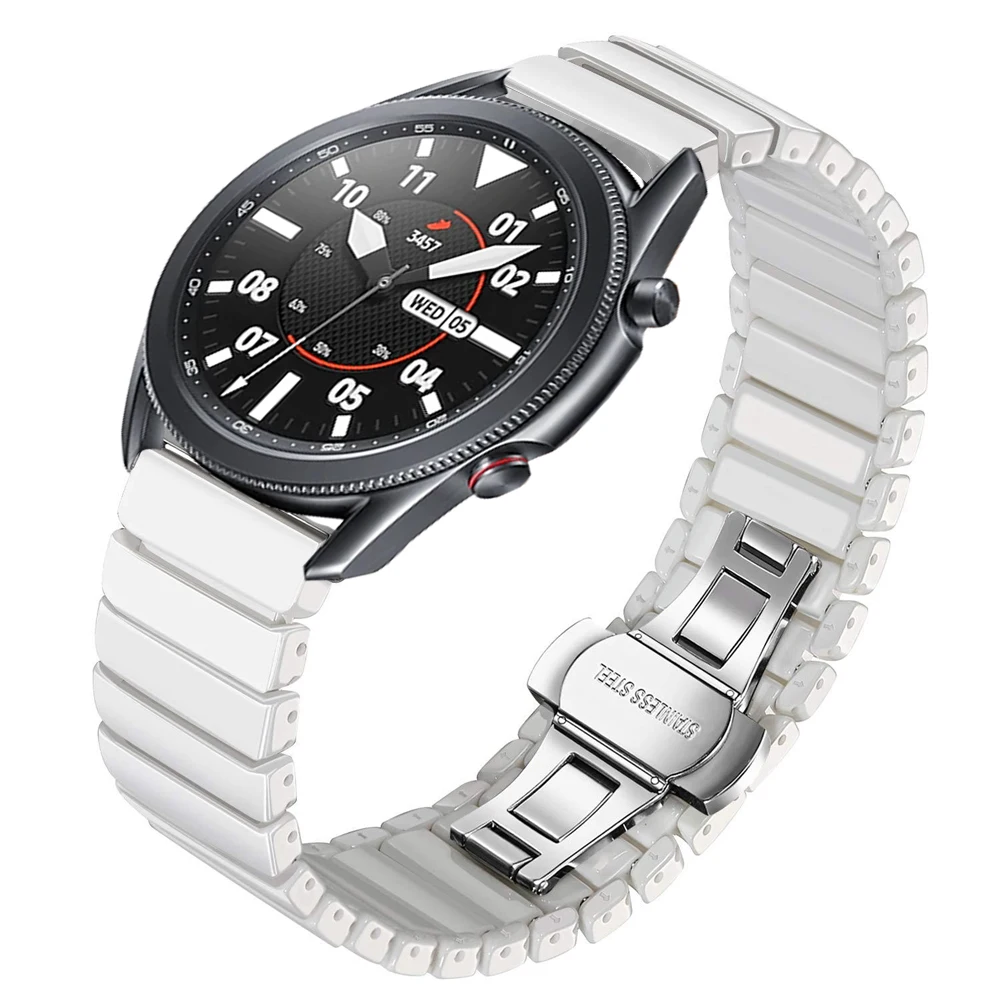 22mm 20mm Ceramic Strap for Samsung Galaxy Watch 6/5/4/3/Active 2/Gear S3/Huawei Watch GT/4/3/2 Watchbands for Amazfit GTR 4 3